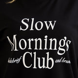 Βαμβακερή μπλούζα με επιγραφή  Slow morning