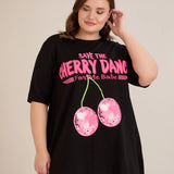 Βαμβακερή τουνίκ Cherry σε Α γραμμή