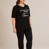 Βαμβακερό T-shirt με ασημί στάμπα “Italia”